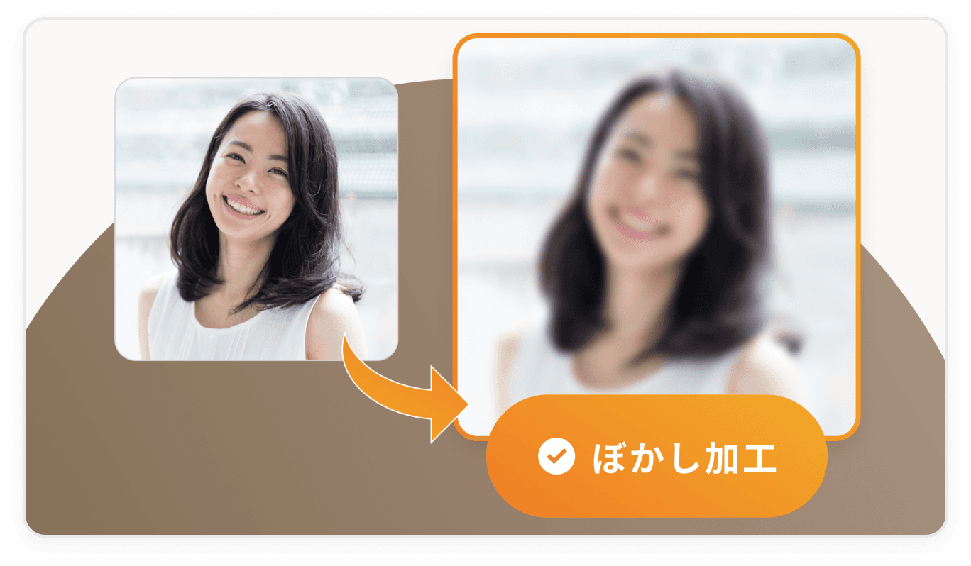 ぼかし加工